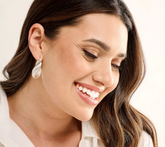 UltraFine 950 Silver Sculptural Ribbed 1-3/8" Sterling Silver Hoop Earrings